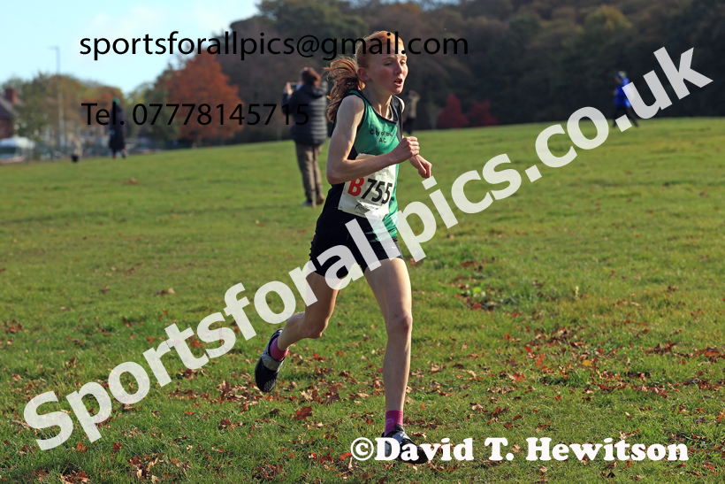 Womens Under-18s 2026 Northern Cross Country Relays, Graves Park, Sheffield. Photo: David T. Hewitson/Sports for All Pics
